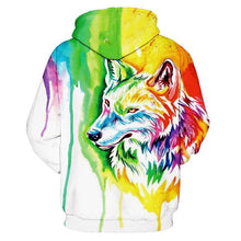 Load image into Gallery viewer, New Fashion Wolf Hoodies Men/women 3d Sweatshirts Print Paint Wolf
