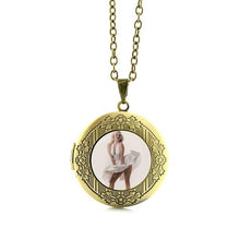 Load image into Gallery viewer, Vintage Elvis Presley locket Pendant The King Rock Jewelry Marilyn Monroe Audrey Hepburn
